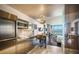 Modern stainless steel kitchen with breakfast bar at 4381 W Flamingo Rd # 1909, Las Vegas, NV 89103