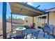 Patio with pergola, fire pit, and seating area at 451 Wright Way, Henderson, NV 89015