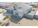 Aerial view of single-story home highlighting desert landscaping at 4641 Sommerset Ct, Pahrump, NV 89061