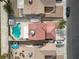 Aerial view showcasing the house and surrounding area at 513 Chandler St, Henderson, NV 89014