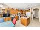 Spacious kitchen with an island, ample cabinetry, and stainless steel appliances at 526 Highland View Ct, Mesquite, NV 89027