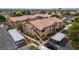 Aerial view of a condo complex with ample parking at 5751 E Hacienda Ave # 244, Las Vegas, NV 89122