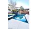 Stunning pool and spa with a large patio at 651 Penshaw Bridge Ave, Las Vegas, NV 89178