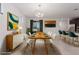 Modern dining room with mid-century modern furniture at 816 Franklin Ave, Las Vegas, NV 89104