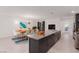 Modern kitchen with large island and breakfast bar at 1303 S 8Th St, Las Vegas, NV 89104