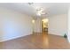 Large bedroom with ceiling fan and en-suite bathroom at 10957 Civiletti St, Las Vegas, NV 89141