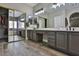 Elegant bathroom with double vanity and walk-in shower at 1248 Abadan St, Las Vegas, NV 89142