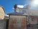 Backyard shed with view of house and mountain at 1487 Elaine Dr, Las Vegas, NV 89142