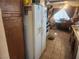 Kitchen with wood cabinets and white fridge at 1487 Elaine Dr, Las Vegas, NV 89142