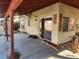 Covered patio with sliding glass door access at 1487 Elaine Dr, Las Vegas, NV 89142