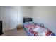 Small bedroom with closet and playful bedding at 152 Belmont Canyon Pl, Henderson, NV 89015