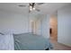 Spacious bedroom with ensuite bathroom and ceiling fan at 152 Belmont Canyon Pl, Henderson, NV 89015
