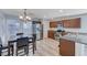Eat-in kitchen with stainless steel appliances and granite counters at 152 Belmont Canyon Pl, Henderson, NV 89015