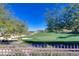 Scenic view of the lush green golf course from the property at 1549 Foothills Village Dr, Henderson, NV 89012