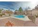 Relaxing community pool and spa with surrounding landscaping at 2983 Juniper Hills Blvd # 102, Las Vegas, NV 89142