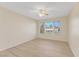 Bedroom with a ceiling fan and a large window at 3425 E Russell Rd # 227, Las Vegas, NV 89120