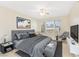 Stylishly decorated bedroom featuring modern furniture and bright natural light at 3425 E Russell Rd # 227, Las Vegas, NV 89120