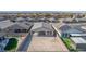 Aerial view of the home showing the backyard and roof, located in a quiet neighborhood at 6524 Summershade St, North Las Vegas, NV 89086