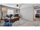 Bright home office with desk and plenty of natural light at 710 Bamboo Bend Pl, Henderson, NV 89011