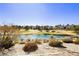 Community boasts lush landscaping and scenic views at 7943 Harbour Towne Ave, Las Vegas, NV 89113