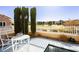 Private backyard with a pool, patio, and golf course views at 7943 Harbour Towne Ave, Las Vegas, NV 89113
