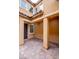 Private courtyard entry with brick pavers and modern columns at 10823 Crestview Pointe Ave, Las Vegas, NV 89166