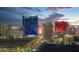 Night aerial view of the Las Vegas skyline at 200 W Sahara Ave # 2806, Las Vegas, NV 89102