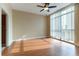 Spacious bedroom with hardwood floors and city views at 200 W Sahara Ave # 2806, Las Vegas, NV 89102