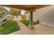 Private courtyard with artificial turf and a walkway at 2400 Stadler Ct, Las Vegas, NV 89134