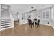 Bright dining area with a view of the kitchen and staircase at 2505 Cockatiel Dr, North Las Vegas, NV 89084