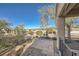 Relaxing patio with seating area and mountain views at 2551 Darda St, Henderson, NV 89044