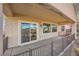 Covered patio with a metal railing and view at 2551 Darda St, Henderson, NV 89044