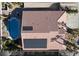 House with pool and solar panels, bird's eye view at 278 Iron Duke Ave, Las Vegas, NV 89183