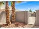 Landscaped side yard with gate access at 278 Iron Duke Ave, Las Vegas, NV 89183