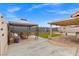 Backyard view showcasing patio, gazebo, and covered patio at 3119 Crownline Ct, North Las Vegas, NV 89031