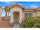 Front entryway with a charming covered porch at 3119 Crownline Ct, North Las Vegas, NV 89031