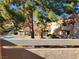 Pool area with well maintained landscaping at 3800 Desert Marina Dr # 160, Laughlin, NV 89029