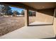 Covered patio overlooking the backyard at 3880 Leonard St, Pahrump, NV 89060