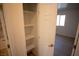 Shelved closet with additional storage space at 3960 Dart Dr, Pahrump, NV 89060