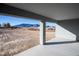 Covered patio with mountain views at 3960 Dart Dr, Pahrump, NV 89060