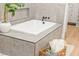 Elegant bathroom with a freestanding soaking tub at 517 Annet St, Henderson, NV 89052