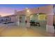 Outdoor patio with dining furniture and pool view at 517 Annet St, Henderson, NV 89052