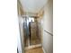 Bathroom with shower stall and tiled walls at 5508 Big Sky, Las Vegas, NV 89149