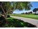 Scenic view of a golf course with lush green fairways at 5508 Big Sky, Las Vegas, NV 89149