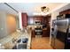 Kitchen with stainless steel appliances and granite countertops at 5508 Big Sky, Las Vegas, NV 89149