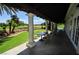 Relaxing patio with tables and chairs overlooking the golf course at 5508 Big Sky, Las Vegas, NV 89149