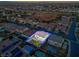 Aerial view of the home showcasing the backyard, patio, and neighborhood at 553 Sinfold Park St, Las Vegas, NV 89148