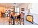 Cozy dining area with a wood table and four chairs at 6046 Castle Gardens Ave, Las Vegas, NV 89130