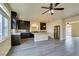 Modern kitchen boasts stainless steel appliances and ample counter space at 6050 Belvedere Canyon Ave, Las Vegas, NV 89139