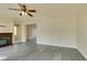 Bright living room with hardwood floors and neutral walls at 6050 Belvedere Canyon Ave, Las Vegas, NV 89139